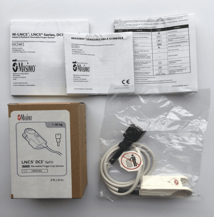 Massimo imported 9-pin adult finger clip blood oxygen probe REF: 1863
