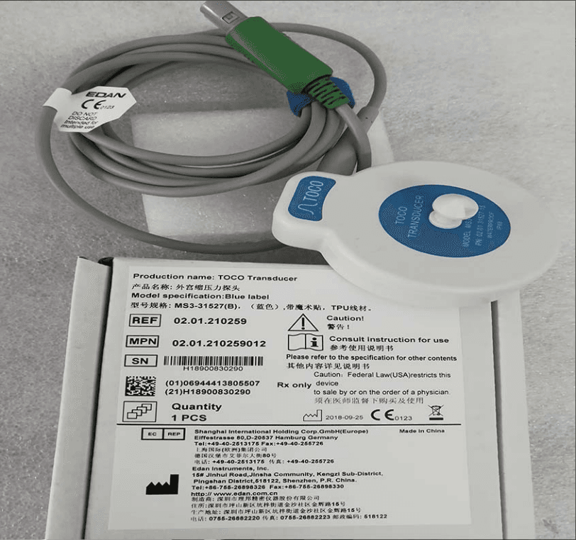 EDAN original fetal monitoring and uterine contraction TOCO Probe 6-pin single