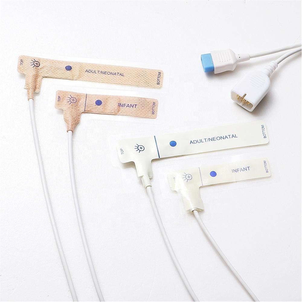 SpO2 Blood Oxygen Saturation Meter neonate/adult soft tip disposable sensor 