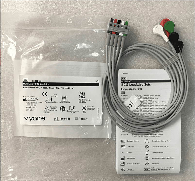 GE original ECG ECG Leadwire cable 3 leads 5 leads Clip button Replaceable Set integrated split heart conductance cable